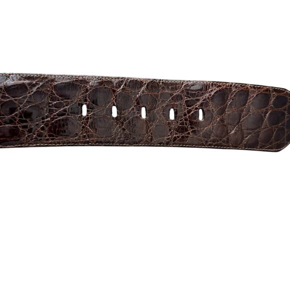 Vintage SAKS FIFTH AVENUE Belt Womens Small Brown Classic Luxury - Picture 8 of 12